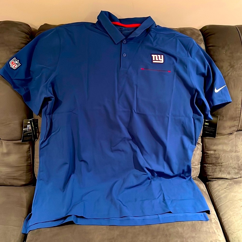 NFL On Field Apparel Dri-Fit XXL Men’s NY GIANTS Collared shirt Brand New NIKE